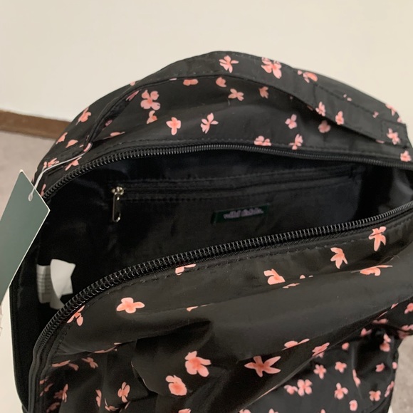 Black Pink Floral Backpack - Picture 4 of 11